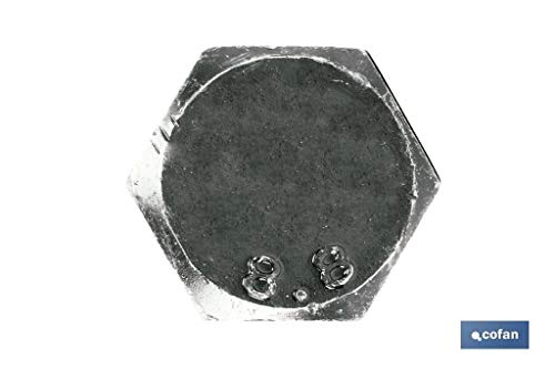 Schraube DIN-933 C-8.8 M-24 X 70, hergestellt aus hochfestem Stahl, Box mit 10 Stück, ideal für strukturelle Anwendungen.