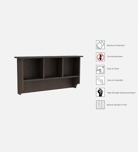 Image of Rio Multipurpose Modular Wall Racks /Shelves /Organiser /Decor Particle Board Wall Shelf (Number of Shelves - 4, Brown)