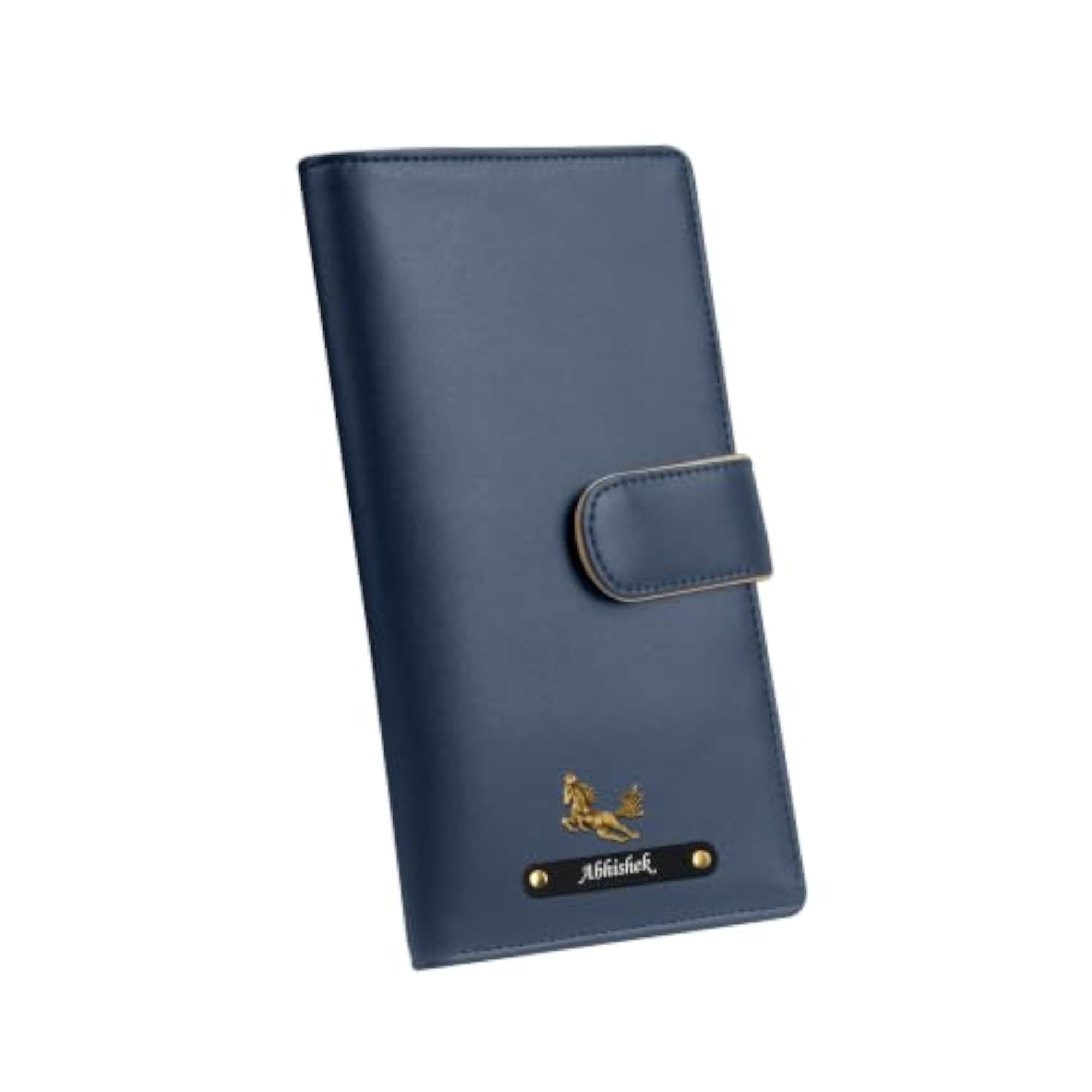 Personalized Passport Holder with Name & Charm
