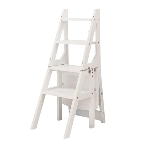 Chaise échelle pliante en bois 3 en 1 tabouret double usage
