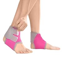 1 Paar Kinder Knöchelbandage Mädchen Jungen Knöchelschutz Sport Fußbandagen Fußgelenkstütze mit Klettverschluss, Sprunggelenkbandage, Sport Volleyball Basketball Skifahren Bedarf (M Rosa)