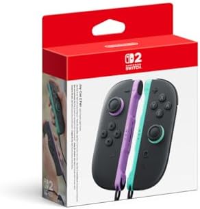 Nintendo Paire de manettes Joy-Con 2 gauche violet clair & droite...