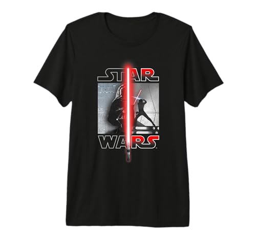 T-shirt Star Wars imprimé combat split noir t-shirt homme vêtement geek coton