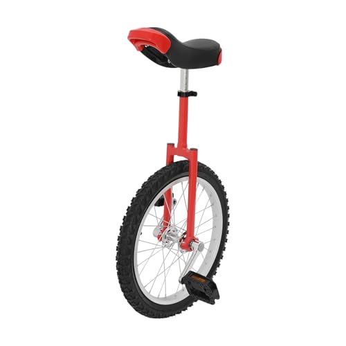 Image of DYNAMI Unicycle with Excellent Steel Frame,Leakproof Tire,Adjustable Height,Curved PU Seat,Mute Bearing,Anti-Slip Designs,for Outdoor Sports Fitness Exercise