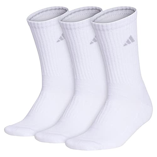adidas womens Cushioned Crew Socks (3-pair) With Arch Compression