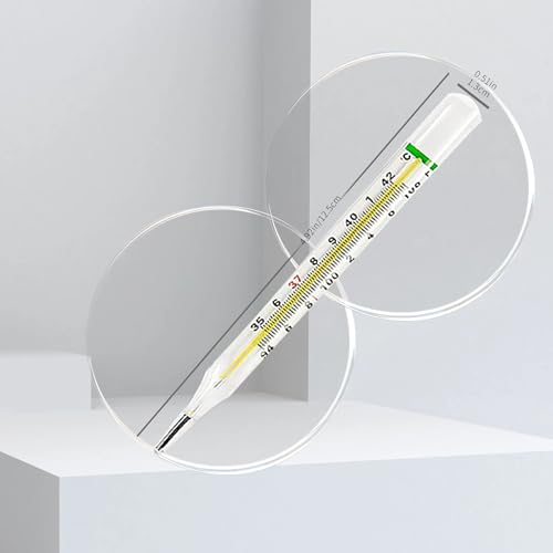 image for Clinical Glass Thermometer at℃&℉ is Suitable for 2 Pieces Under Th