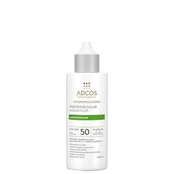 ADCOS, Protetor Solar Facial Adcos Aqua Fluid FPS50 Incolor 40ml