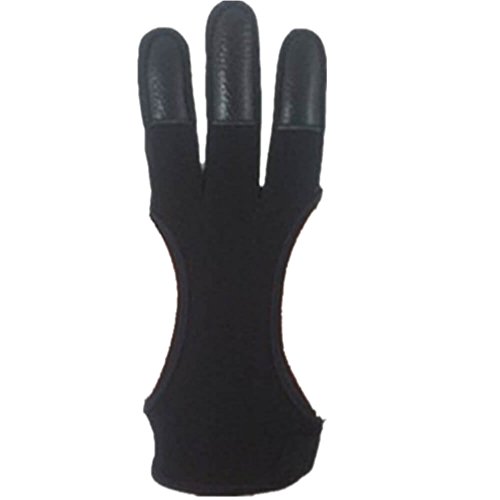 Axageid Archery Gloves – Lightweight Compact Leather Bow Protective Shooting Gloves/Three Finger Recurve