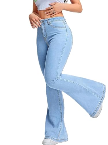 Image of ADBUCKS Women's Wide Leg Fit High Rise Jeans II Bootcut Jeans II