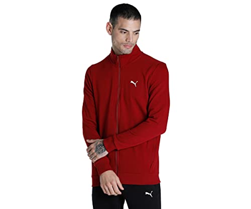 Image of Puma Men Cotton Blend Standard Length Jacket