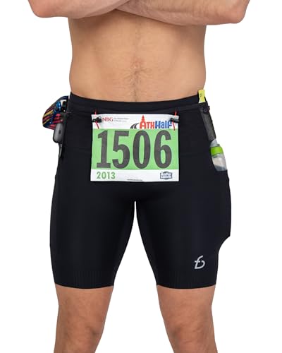 FlipBelt Men's Trail Run Compression Shorts pour le running en montagne
