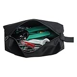 Mobilité Pratique: Ce petit sac à outils allie un design léger à des poignées renforcées , permettant un transport fluide et un port aisé à une main, ce qui s'avère bénéfique lors des déplacements entre les chantiers ou pour l'organisation des articles ménagers. La mobilité est renforcée par la conception légère et les poignées robustes, offrant une solution pratique pour les besoins variés des utilisateurs.
