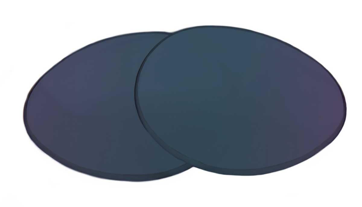 Sunglass Fix Replacement Sunglass Lenses Compatible for Rixx Orbit 49mm (Non-Polarized SFx Edge Blue Mirror Black Pair)