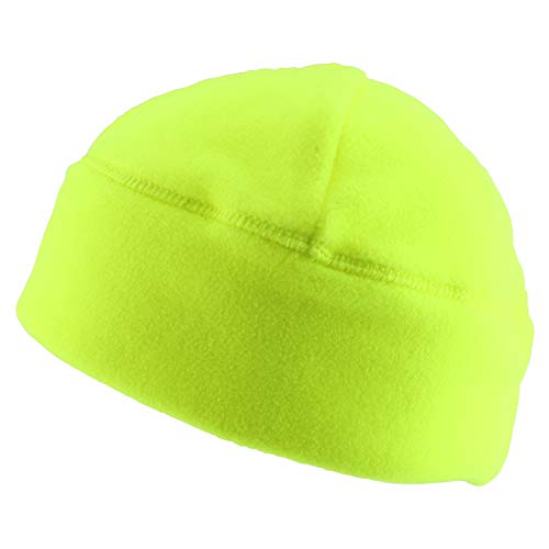 Armycrew Enhanced Visibility Neon Color Soft Fleece Beanie Hat - Safety Yellow
