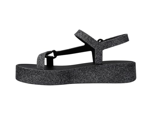 Melissa Sandalias Sun Downtown Platform II, Negro -, 41-42 EU