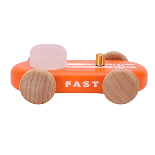 Lámpara de noche portátil de madera con diseño de kart miniatura 5