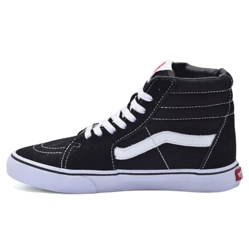 Tênis Cano Alto SK8-Hi Skool Botinha Skate Couro Camurça (Preto/Preto, BR, Adulto, Numérico, 40)