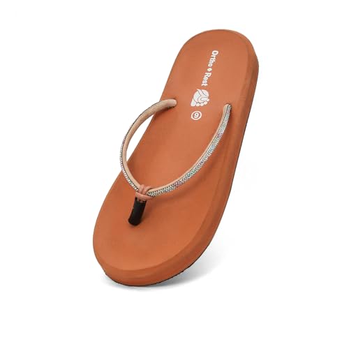 Image of Ortho + Rest Ortho Slippers for Women Daily Use, orthopedic FlipFlops | Arch Support With Soft Cushioned Footbed | Lightweight Ladies Chappal | Orthopedic Doctor Soft Slippers for Ladies & Girls