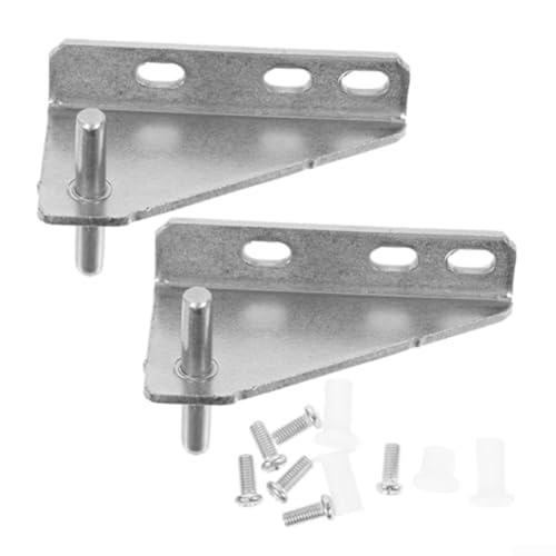 2 bisagras resistentes para puerta de nevera hechas de material de acero inoxidable, parte esencial para el mantenimiento de la cocina