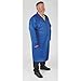 Static Control Collared Lab Coat, Male, 2XL, Blue