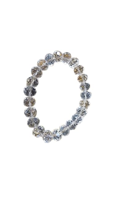 Best Handmade Stretchy Diamond Cut Spatika Bracelet Pure Original Certified स्फटिक की ब्रेसलेट స్పాటిక్ బ్రాస్లెట్ Beslets White Colour Sphatik Bracelets With Certificate पुरुषों के ब्रेसलेट-image-43