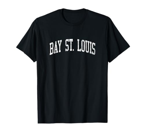 Bay St. Louis MS J02 Vintage Athletic Sports Design T-Shirt