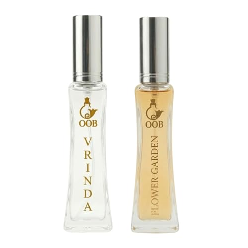 Image of OOB Fresh Garden Perfume Combo - Flower Garden & Vrinda Natural Floral Perfume Refreshing Morning & Daily Wear Fragrance - 2pcs Unisex Combo