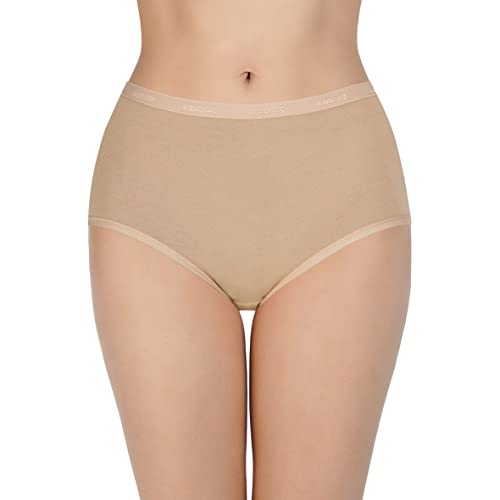 Image of Amante Solid Cotton Full Brief Panty Pack(Pack of 3)