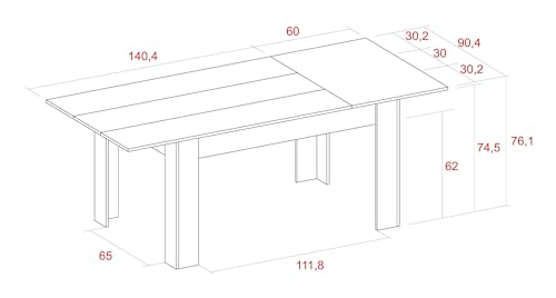 Skraut Home - KAI Tavolo Allungabile fino a 200 cm...