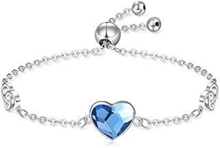 TANGPOET Silver Infinity Friendship Bracelets Tree of Life Bracelet Women Bracelet 925 Sterling Silver Adjustable Chain for Best Friends,Sister,Daughter,Mum