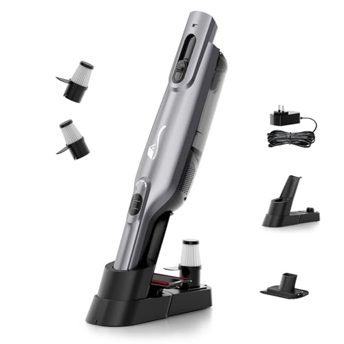 AYONTIN Rechargeable Handheld Vacuum, Lightweight Hand Vacuum Cordless, Powerful Suction, One-Touch...