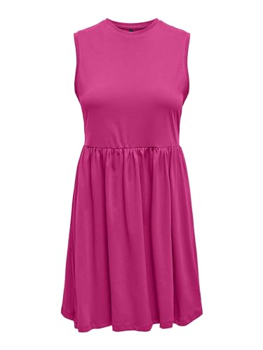 ONLY Damen ONLMAY Life S/L Peplum Dress Box JRS Jerseykleid, (DE/NL/SE/PL, Alphanumerisch, M, Regular, Regular, Raspberry Rose)
