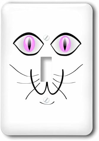 3dRose PS Creations - Hello Smiling Kitty - Cat Face - Animal Art - single toggle switch (lsp_57180_1) image 5