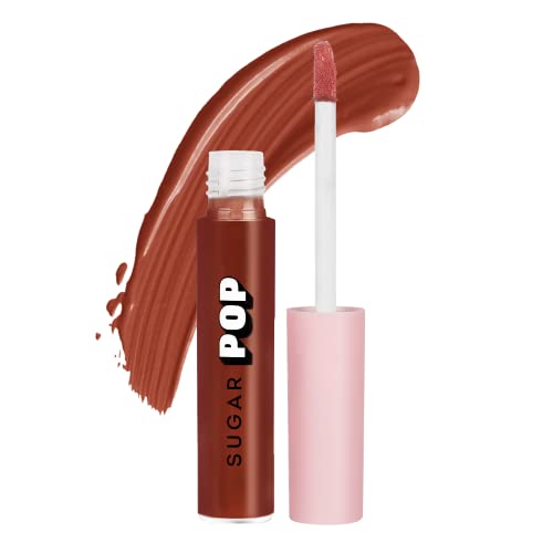 Image of SUGAR POP Liquid Lipstick - 04 Mocha (Medium Brown) - 2.5 ml - Velvet Matte Texture, Non-drying Formula, Transfer Proof, Long Lasting, Rich Hydrating Pigment l All Day Wear Lipstick for Women