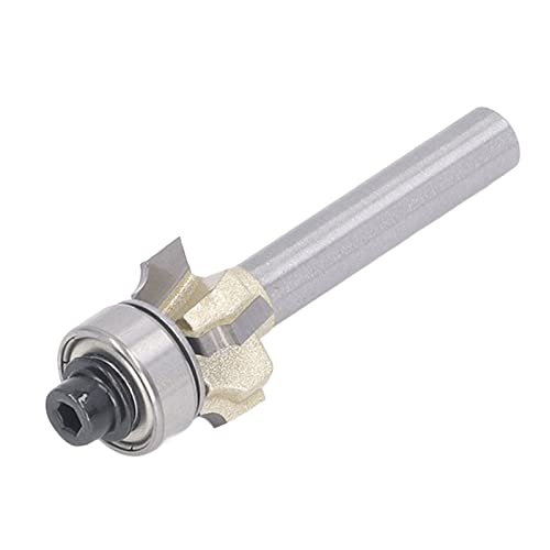 Round Over Router Bit Chamfer Trimming Knife Carpentry Four Edged Fillet Knife Roundover Bit Tool Shank 4 R1.5 Beveling Treatment Grooving Bits