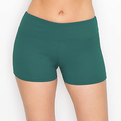 Image of ALWAYS Faux Leather Shorts - High Waist Active Stretch Yoga Short Pants for Women