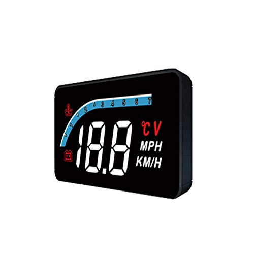 Display de HUD para carro, display de cabeça para cima Velocímetro de alta definição Ferramenta de d