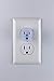 GE Lighted Power Plug, Grounded Outlet Extender, Power Indicator Light, Indoor Rated, UL Listed, Clear, 50993