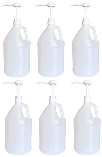 Gallon Jug with Pump, Pack of 6