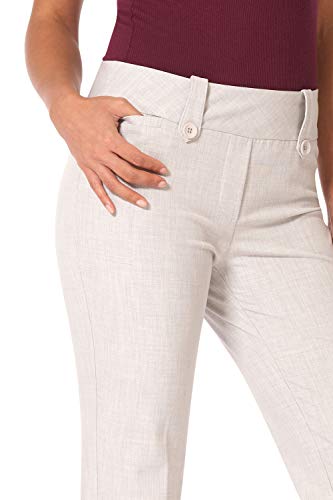 Rekucci Women's Smart Desk to Dinner Stretch Bootcut Pant w/Tummy Control4