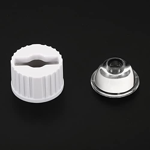 Image of PATIKIL 20mm LED Lens 90 Degree with Plastic Holder, 8 Set Acrylic Optical Lenses for 1W 3W High Power LED Light, White /Transparent