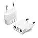Unidapt 2-pack Europe Travel Plug Adapter, USA to European Plug Adapters, Travel from US Canada America Mexico to EU Europe Italy France Germany Spain Outlets, Type C Pin Converter, 220V Power Plugs