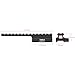 Eastern Tactical Supply Picatinny Riser Mount Picatinny Rail for Red Dot Rifle Scope Laser Flashlight 0.83 inches Height 5.7