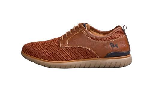 Image of Neeman's The Derbies for Men | Knit Base and Faux Leather Derby Sneakers | Comfortable and Breathable Mesh