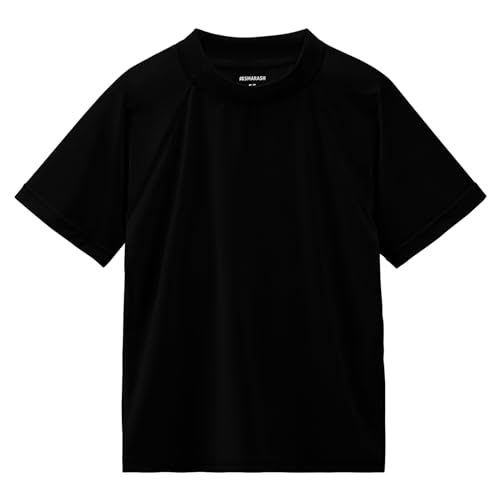 Image of Boy's UPF 50 Rash Guard Swim Shirts Short Sleeve Sun Protection SPF Fishing Surfing Water Beach Shirts Quick Dry
