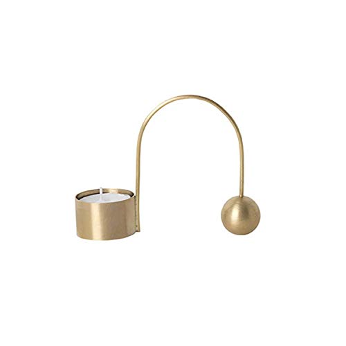 Preisvergleich Produktbild Ferm Living - Teelichthalter Balance, Messing