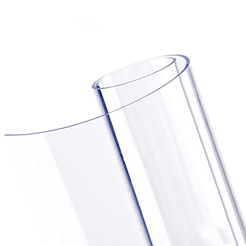 Protector de mesa transparente de 70 x 200 cm, impermeable, resistente, transparente, para tocador de oficina y escritorio, 1,5 mm de grosor
