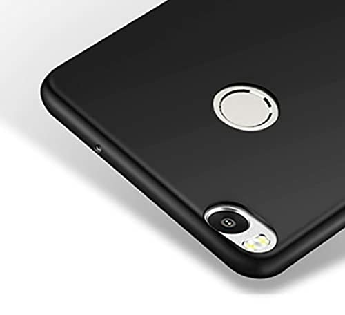 Image of Mobile Back Cover Case for Xiaomi Mi Max 2 (Silicone Case|CameraProtection|Black SC1510)