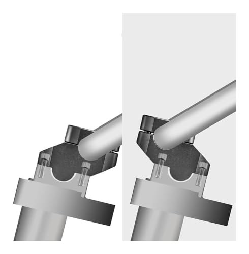 Abrazadera de compensación para XT 600 de aluminio con acabado plata 6