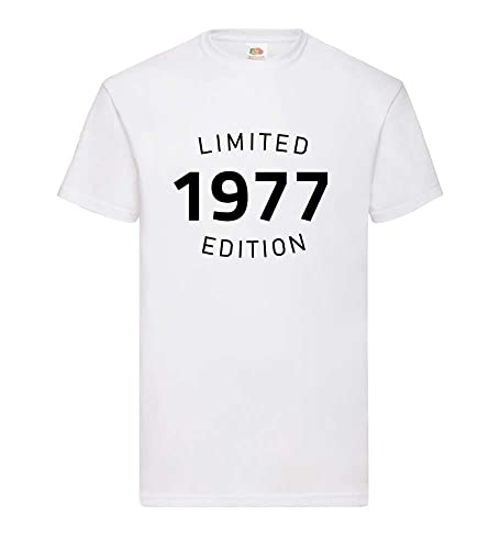 T-shirt 1977 Limited Edition homme : le look casual blanc XXXL pour vos sorties
